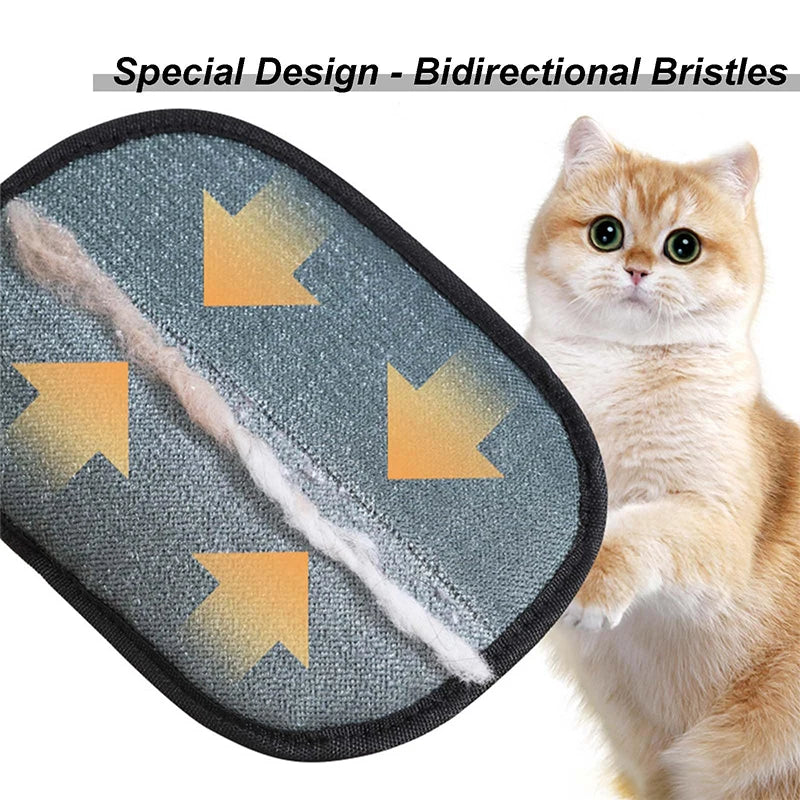 Revolutionary Pet Hair Removal Gloves - Effortlessly Eliminate Dog & Cat Fur with Double-Sided Silicone Design