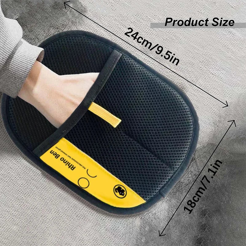 Revolutionary Pet Hair Removal Gloves - Effortlessly Eliminate Dog & Cat Fur with Double-Sided Silicone Design